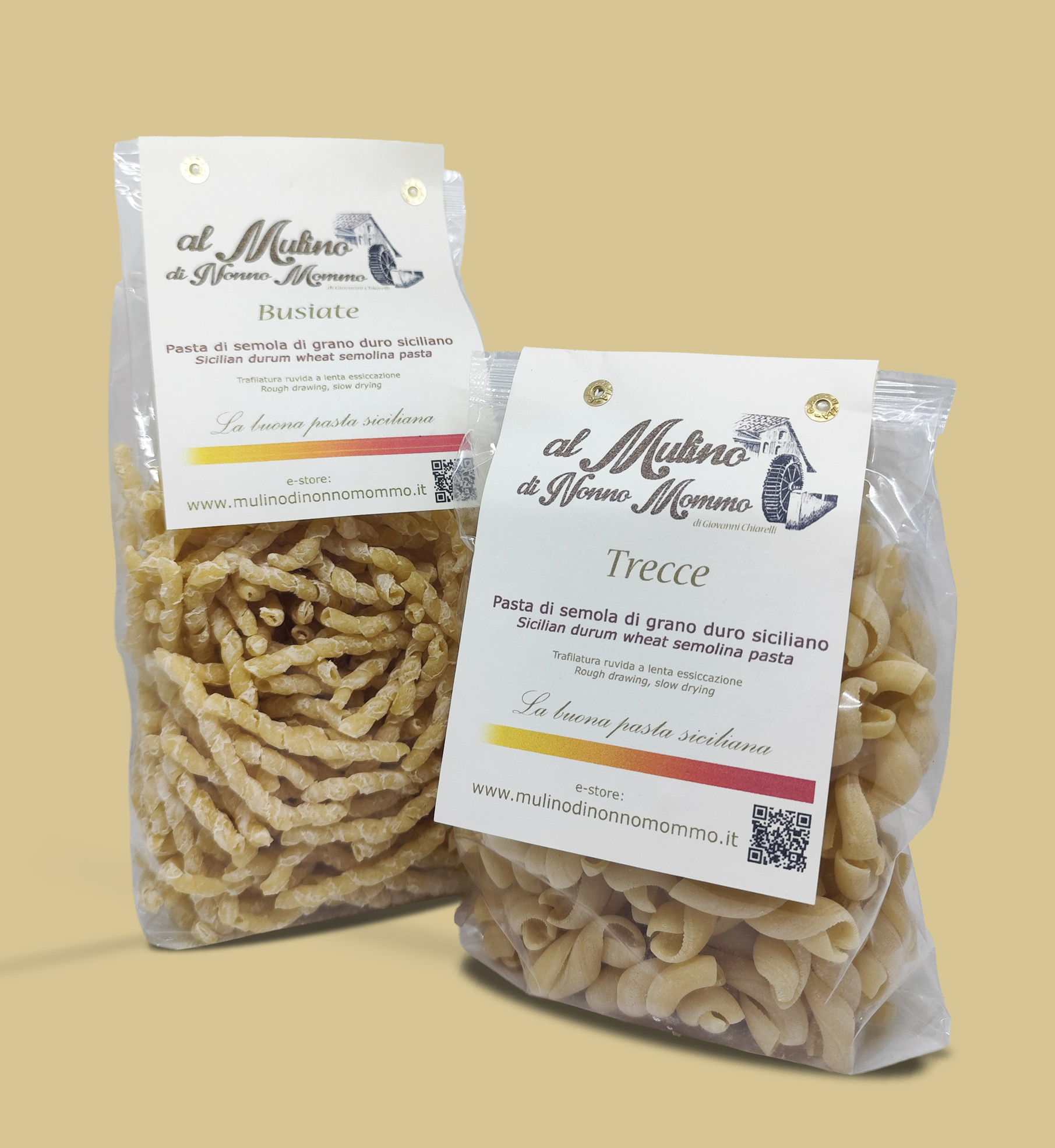 Al Mizar pasta Nonno Mommo Trecce en Busiate