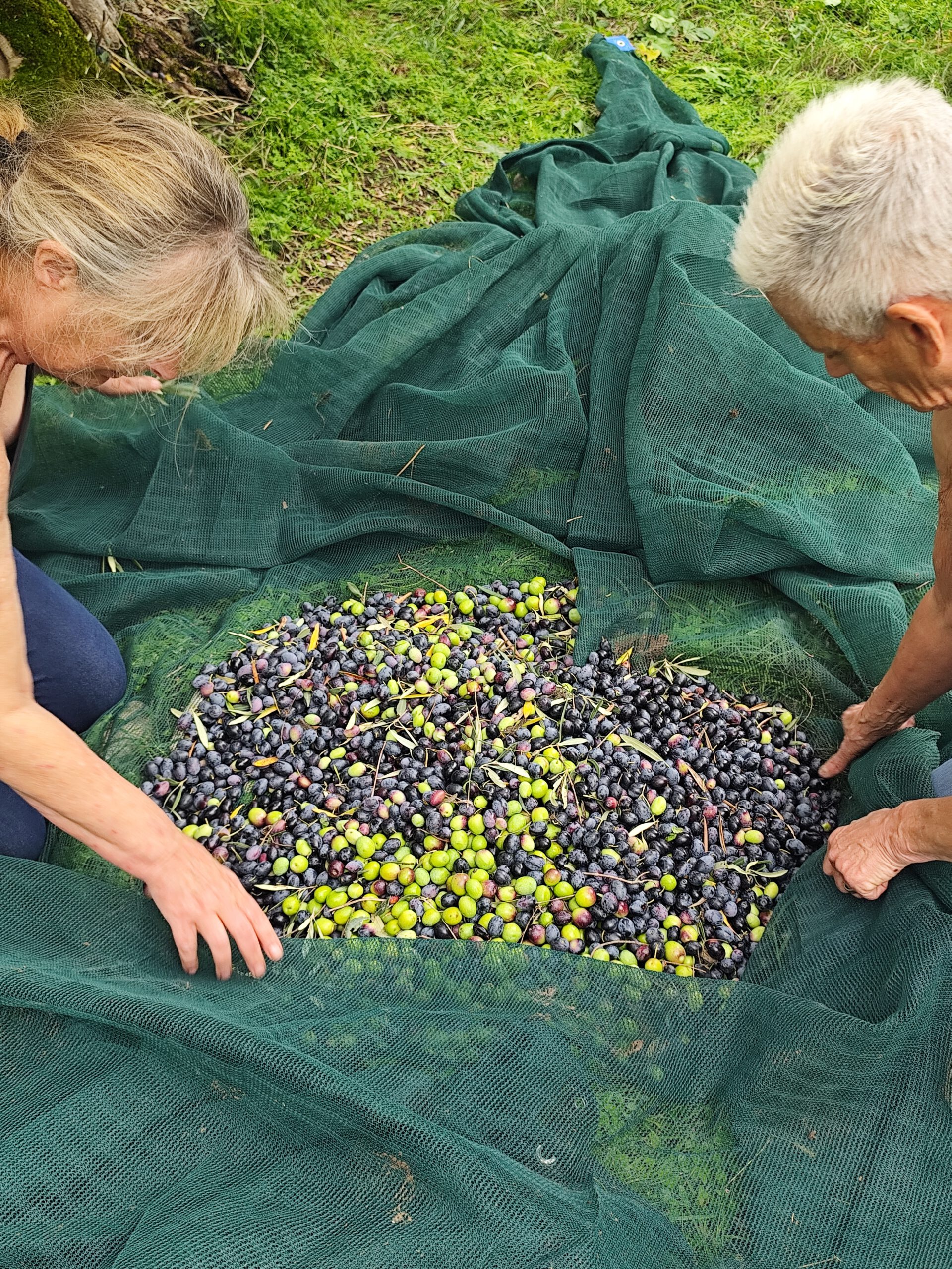 Moeder en tante aan het werk